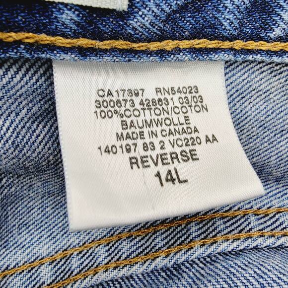 GAP Reverse Fit Y2K High Waist 100% Cotton OG Mom Jeans - Size 14L - Picture 7 of 8